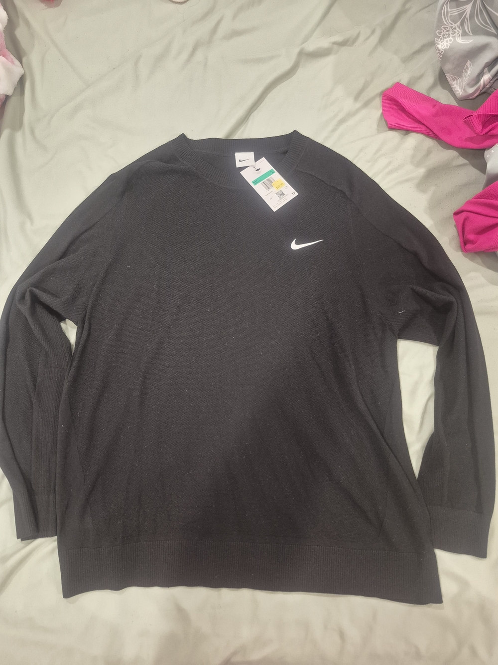 Nike Polyester Black Sweater for Women XL